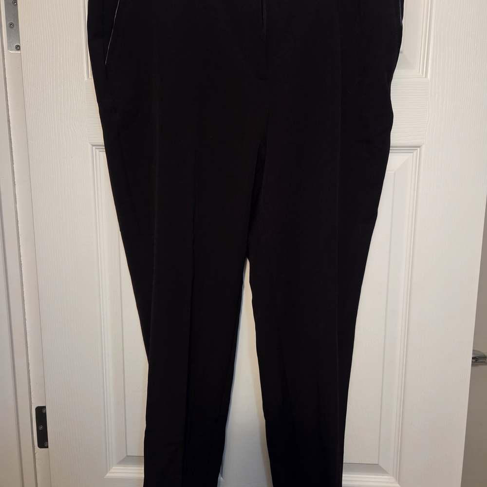 Anne Klein Black Dress Pants Size 14 Classic Work Trousers